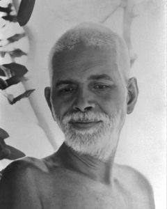 Ramana Maharshi downward gaze