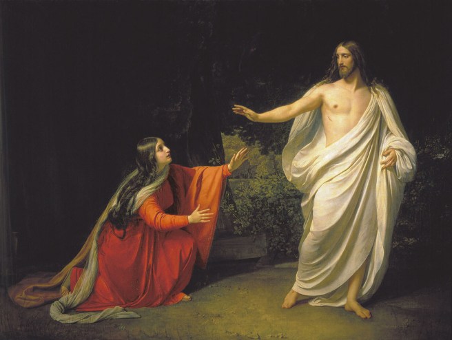 Jesus appears to Mary Magedelene after his resurrection