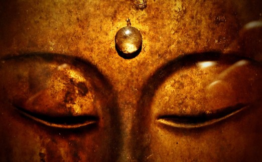 Buddha face close up