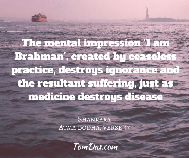 Shankara - I am Brahman destroys ignorance (1)