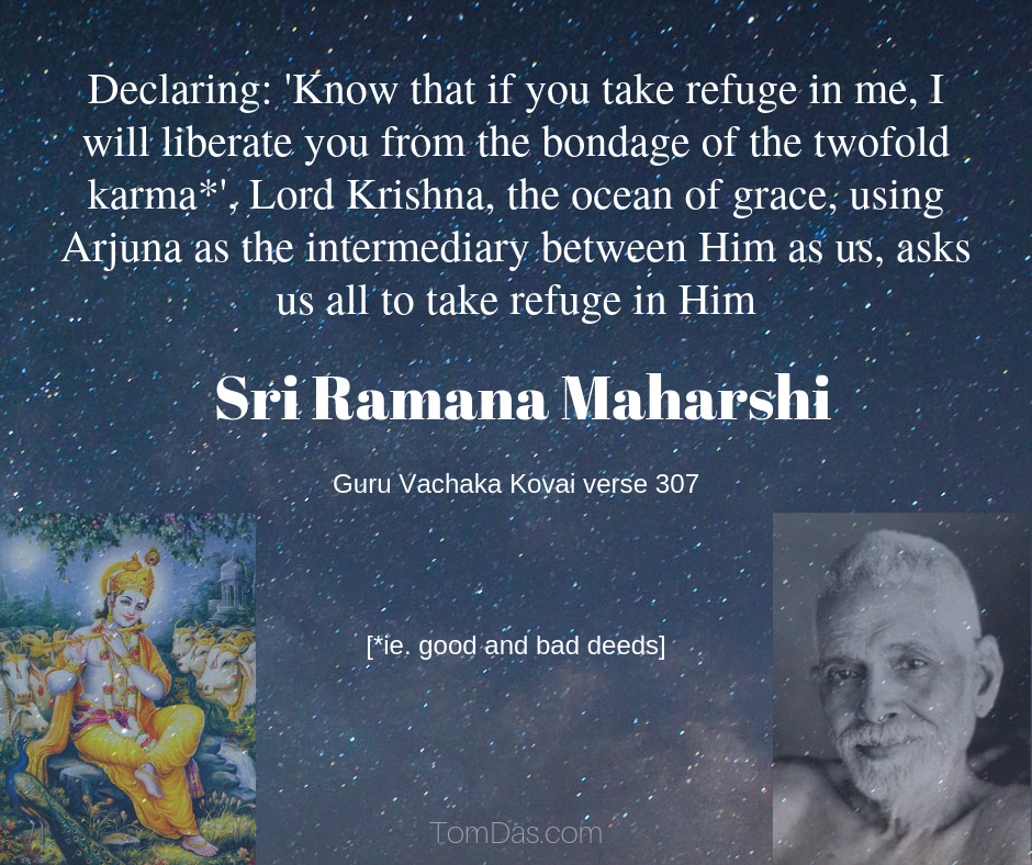 Ramana take refuge in Krishna