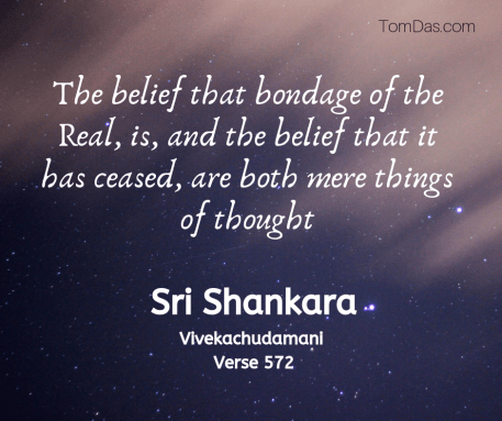 Shankara bondage is mere thought
