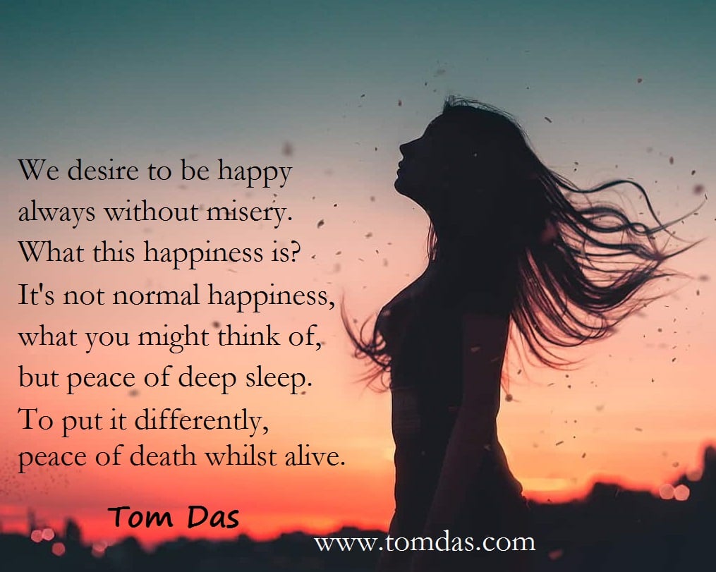 Tom Das peace of deep sleep